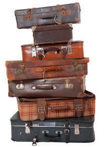 luggage pile suitcases vintage suitcase repair bags singapore too stacked things inspiring travel quotes leaving returning don harbor safe eurocircle